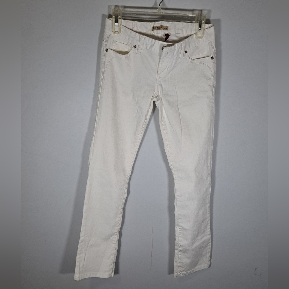 GUESS size 27 white jeans